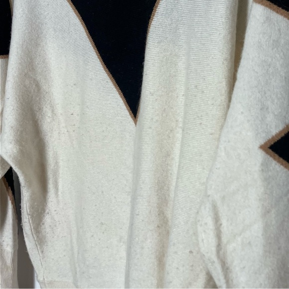 Reiss‎ Sydney Patterned Crewneck sweater wool knit intarsia Small - Picture 4 of 7